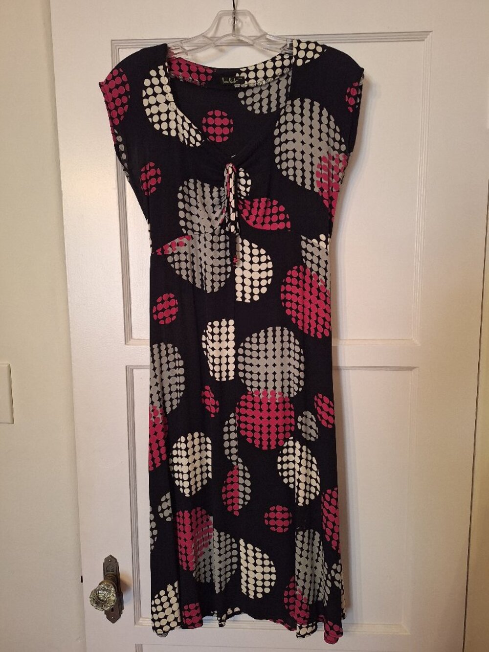 Black Patterned Swing Dance Dress